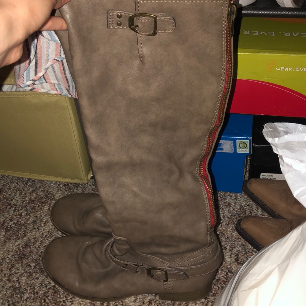 women’s tall zip boots